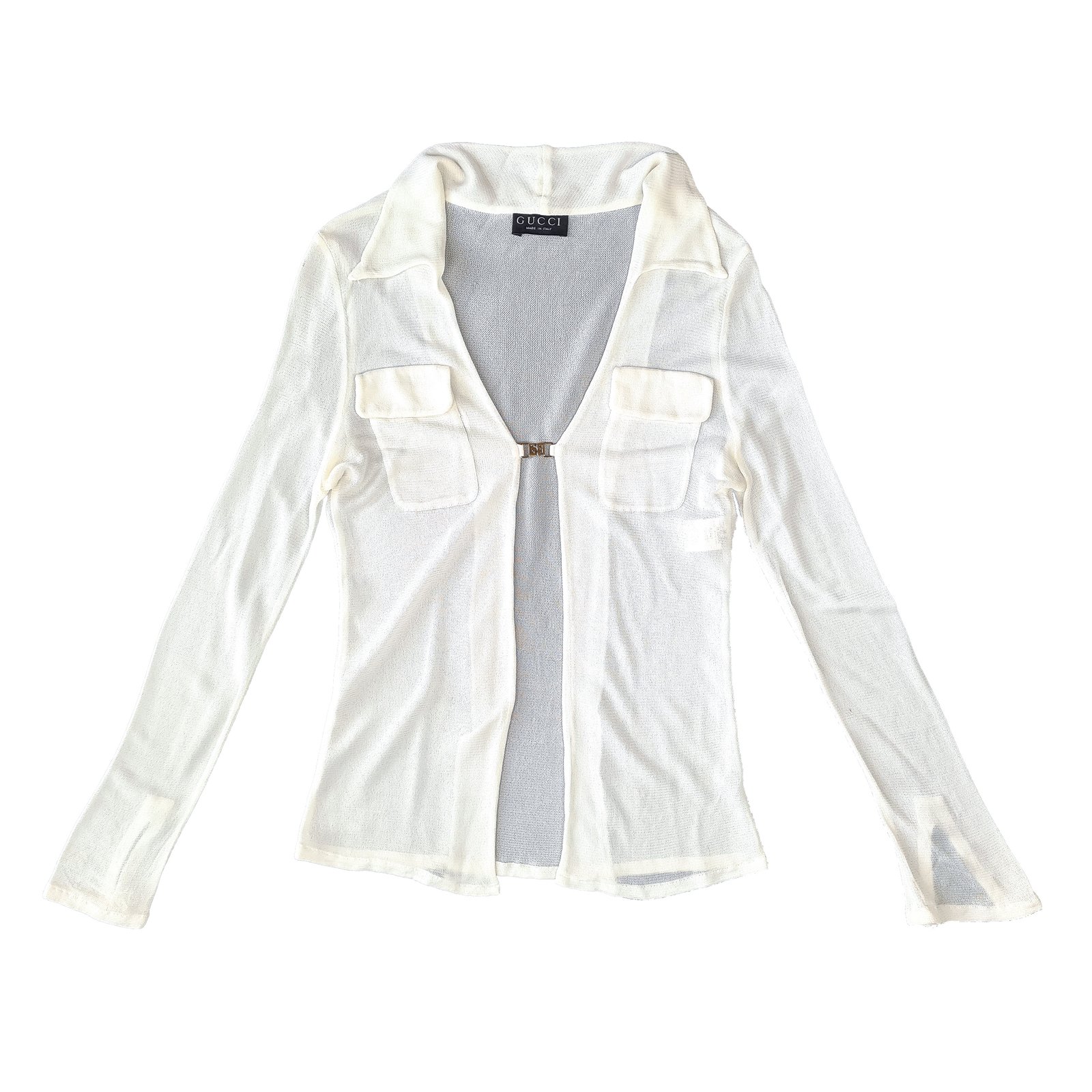 Gucci by Tom Ford SS 1998 Sheer Logo Buckle Top † Ruder Than The Rest